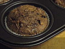 Fot. Satina, Muffinki z masłem orzechowym i kakao