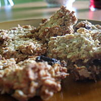 Dietetyczne mało kaloryczne ciasteczka bez cukru, jajek, mąki z płatków owsianych :)