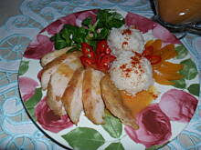 Fot. pinona, Czosnkowy kurczak w morelowym sosie