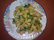 Fot. Kolorowa75, makaron z serkiem - danie z tytułu: co zrobić z resztką makaronu