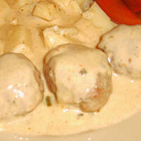 Pulpety w sosie serowym wg M&Ł