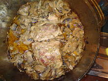 Fot. Kolorowa75, szynka pieczona z pieczarkami