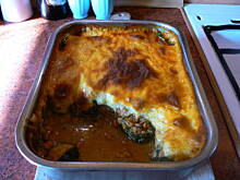 Fot. emilka23, mięso mielone z cukinią pod beszamelem