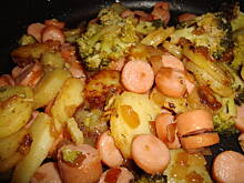 Fot. Paszczakowa, Parówki z brokułem