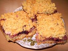 Fot. myszamycha, ciasto kruszonkowe z owocami