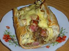 Fot. niebieska-różyczka, Zapiekanka w bułce paryskiej