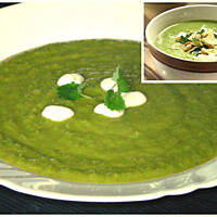 Farmerska zupa z zielonego groszku (Garden pea soup)