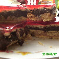 Tort orzechowo - kakaowy bez pieczenia