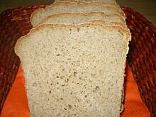 Fot. Mońcia, Chleb żytnio-pełnoziarnisty bez zakwasu.