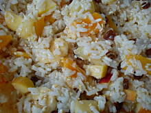 Fot. ezelka, Sałatka owocowo-ryżowa