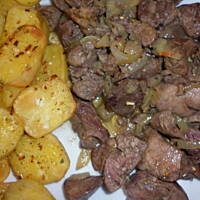 wątróbka z ziemniaczkami