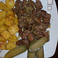 wątróbka z ziemniaczkami