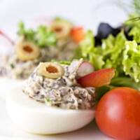 Jaja faszerowane pieczarkami