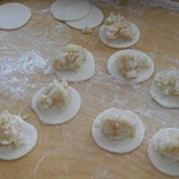 Kokosowo jabłkowe pierożki z nutką cynamonu