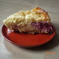 Sernik z mascarpone i malinami