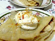 Fot. darai, Naleśniki korzenne z budyniem i bananami