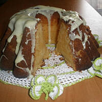 Serowa babka z ananasem