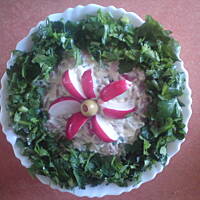 sałatka z kiełbasą krakowską