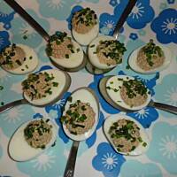 faszerowane jajeczka z wątróbką