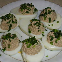 faszerowane jajeczka z wątróbką