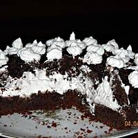 Ciasto kakaowe z nutella i bita smietana