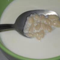 Zacierki drobione z kaszą jaglaną na mleku