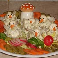 Jajka faszerowane pieczarkami