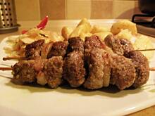 Fot. msewka, Szaszłyki z polędwicy i pieczarek.