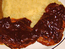 Fot. mariola2000, Stek w sosie barbecue wg M&Ł