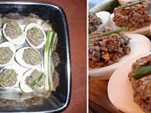 Fot. agf, Pasta pieczarkowa w jajecznych łódeczkach