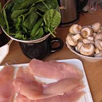 zawijasy ze szpinakową nutką