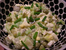 Fot. olusia23, Sałatka z pora z sosem jogurtowo-musztardowym