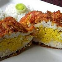 Pierś kurczaka z jajecznym farszem