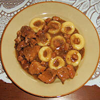 Kluski śląskie z mięsnym sosem wg M&Ł