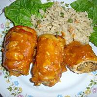 Schabowe roladki z sosem pomidorowym