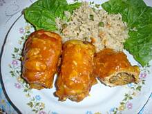 Fot. eluchap, Schabowe roladki z sosem pomidorowym