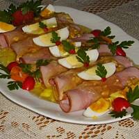 Roladki z szynki w galarecie