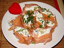 Fot. kate1980, roladki z łososia z ogórkiem