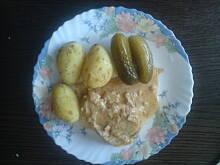 Fot. Kolorowa75, szynka pieczona w sosie chrzanowo- śmietankowym