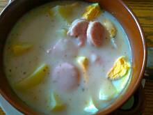 Fot. kaha87ha, Biały barszczyk z białą kiełbaską