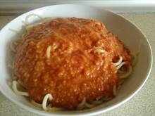 Fot. Dorqa, Spaghetti z boczkiem -  sos lekko kwaśny