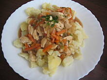 Fot. niania09, Potrawka trzyskładnikowa. Do ryżu, makaronu, ziemniaków lub kaszy.