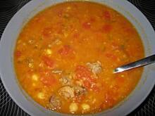 Fot. MoniaKociara, Marokańska zupa z jagnięciną, ciecierzycą i kolendrą