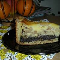 Makowiec z jabłkami