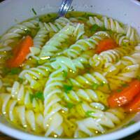 Mój niedzielny rosołek drobiowo-wołowy