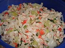 Fot. Paszczakowa, Sałatka krabowa z makaronem ryżowym