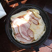 Duszonki, prażonki danie z kociołka żeliwnego