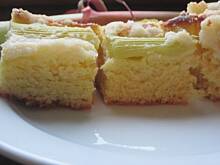 Fot. marta0111, Placek drożdżowy z rabarbarem.