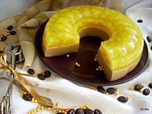 Fot. izeczka, Ptasie mleczko kawowe z rumem i galaretką gruszkową