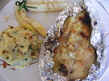 Fot. InkaMalinka, Piątkowy obiadek-rybka bez tłuszczu z dodatkami